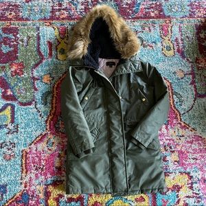 J.Crew Petite Perfect Winter Parka in Olive
